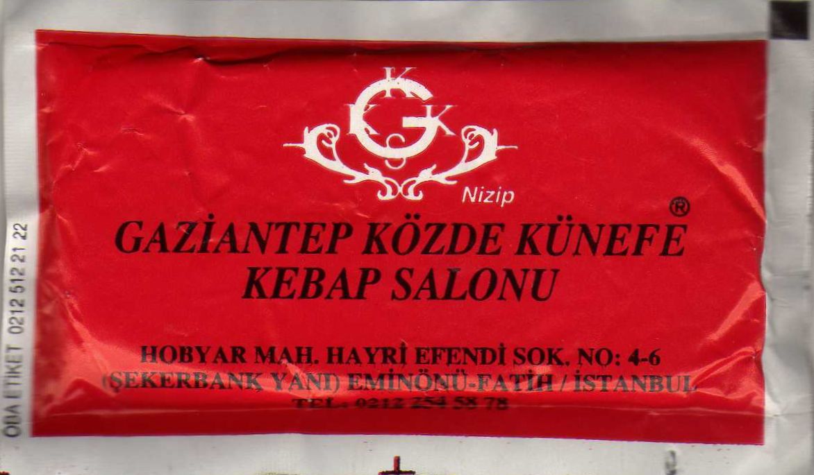 0393 Gaziantep Közde Künefe - Eminönü